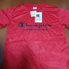 新品Champion レッド Tシャツ 160センチ　模様有