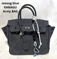 バッグ meong blue KANAGU ArmyBAG vintage black 予約販売】KANAGU Army BAG / Vintage Black / Fitness & logo charm