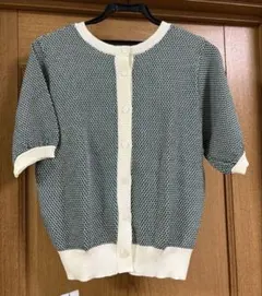 新品 united arrows 半袖ニットカーディガン 2WAYのサムネイル