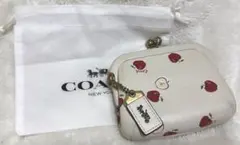 COACH リンゴ柄 がま口　コインケース