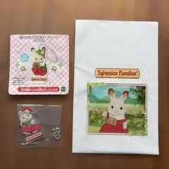 シルバニアファミリー アクリルキーチェーン　いちご　ハスキーの赤ちゃん