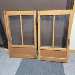 大正〜昭和初期 水屋箪笥 引き戸2枚 昭和レトロ 古家具 古民家 カフェ 