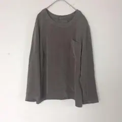 シルク100% 長袖ブラウス　 後ろボタン