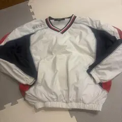 ZETT ウィンドブレーカー 130サイズ ホワイト/ネイビー/レッド