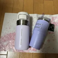 スタバ　ステンレスボトルスタンレー ・3WAYステンレスタンブラーセット＊