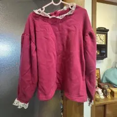 レース付き トレーナー