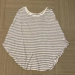 【未使用に近い】ストライプ柄　授乳ケープ　収納袋付