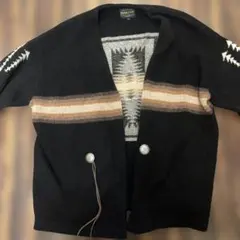 a*k様 PENDLETON ネイティブ柄 ガウン カーディガン M ブラック系 2026年最新】PENDLETON カラー：ブラック系 カーディガンの人気