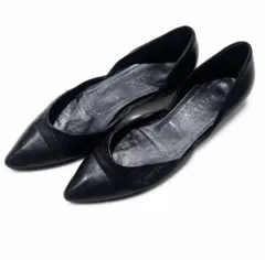 PRADA フラットシューズ ブラック パンプス 23.5cm 黒のサムネイル