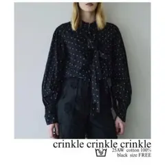 crinklecrinklecrinkle エンブロイダリー クロップドブラウス - メルカリ