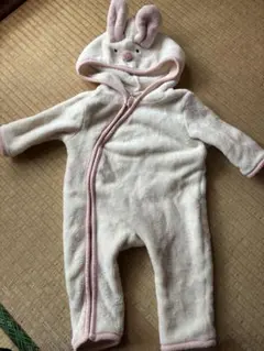 ウサギフード付きカバーオール 70サイズ