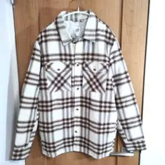 GAP 　アイボリー・ブラウン　 チェックジャケット　未使用品