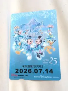 ディズニーリゾートライン シー 25周年 フリーきっぷ 使用済みのサムネイル