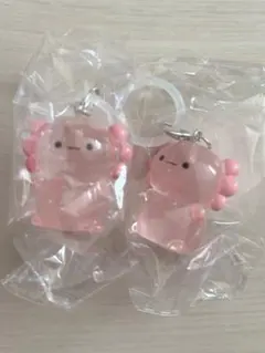ウーパールーパー ぷちマークチャーム 2個セット