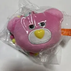 mojojojo ビーズチェーン付きフェイスマスコット　ピンク　クマ　くま