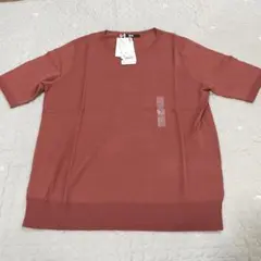 ユニクロ　エクストラファインメリノクルーネックセーター　5分袖　XL