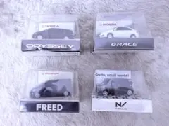 HONDA非売品 LEDカーキーホルダー4個セット ミニカー純正品のサムネイル