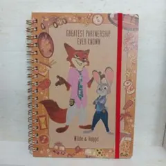 映画 ズートピア2 ゴムバンド付きリングノート B6