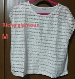 リシェグラマー シースルー ノースリーブ ホワイト Mサイズ