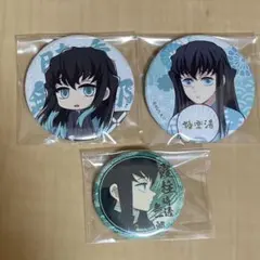 柱展【時透無一郎】キービジュアルグリッター缶バッジセット