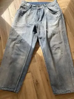 希少　24aw ANCELLM アンセルム　リメイクテーパードデニムパンツ　3