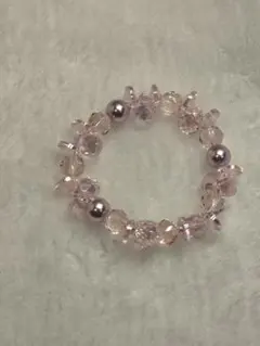 ハンドメイド ピンク系 ブレスレット