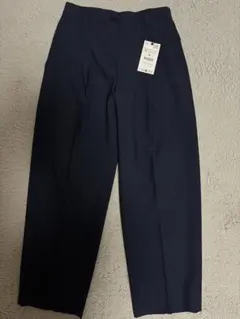 【値下げ】ZARAネイビー スラックス ゴムウエスト