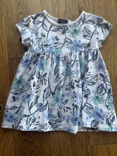 BeBe 花柄 半袖ワンピース 90