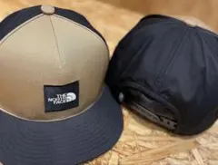 THE NORTH FACE ベージュ ブラック キャップ キッズ ジュニア