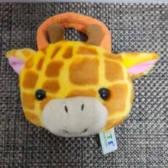 旭山動物園キリンフェイスポーチふわふわでキュート　美品