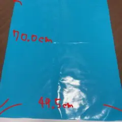 エナメル 布 水色 スカイブルー 合成皮革 生地 ハギレ