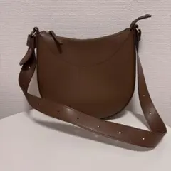 UNIQLO レザータッチワンハンドルバッグ ブラウン