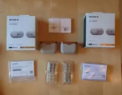 SONY WF-1000XM3 2台 ワイヤレスイヤホン プラチナシルバー訳あり