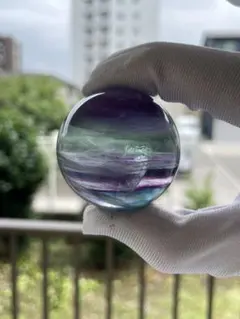 フローライトスフィア 4.8cm グリーン,紫混色 天然石 - メルカリ