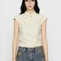 LILI×LAGUA BACK LACE UP トップス FREE YELのサムネイル
