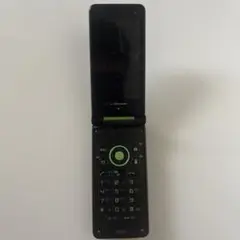 ドコモ SH-02C 折りたたみ式携帯電話 黒/緑