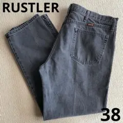 【W38】 RUSTLER ラスラー ブラックデニム ブラック ジーンズ