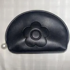 マリークワント マリクワ ポーチ エンボスデイジーパール ラウンドポーチ