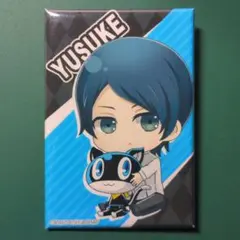 ②ペルソナ5　アニメイトカフェ　缶バッジ　喜多川 祐介　コラボ ペルソナ5 喜多川 祐介 フォックス クリアカード 缶バッジ
