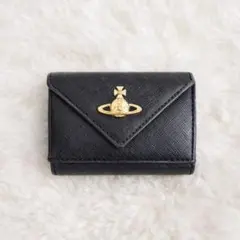 Vivienne Westwood ブラック 三つ折り財布