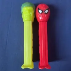 PEZ ペッツ スパイダーマン ハルク ディスペンサー 2本セット