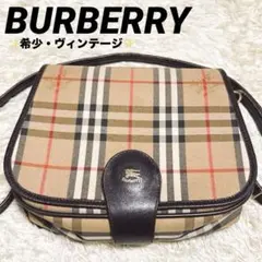 激レア】BURBERRY シャドーホース ショルダーバッグ ノバチェック ロゴ 