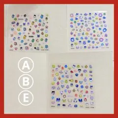 たまごっち　ネイルシール　ガチャガチャ　カプセルトイ　デザインA B E