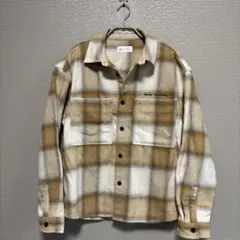 ZARA ポケット付チェック柄シャツジャケット　164cm