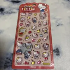 韓国　サンリオ Tok!Tok! ステッカー ハローキティ 3D ぷっくり