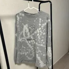 VENCE EXCHANGE スウェット グレー ブリーチ加工 Mのサムネイル