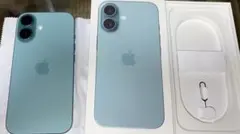 極美品 iPhone 16 128GB ティール SIMフリー バッテリー90% - メルカリ