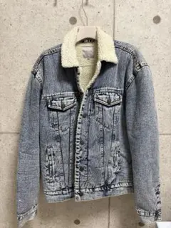 デニムボア襟ジャケット