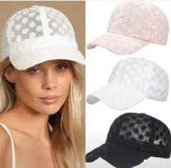 お買い得品★夏レースの帽子★３点セット