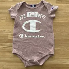 Champion プリントロンパース ピンク80センチ
